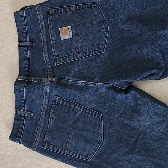 Carhartt Denim - Carhartt Relaxed Fit Women's Jeans Sz 8 Inseam 30" Stretch Classic Blue 5 Pocket